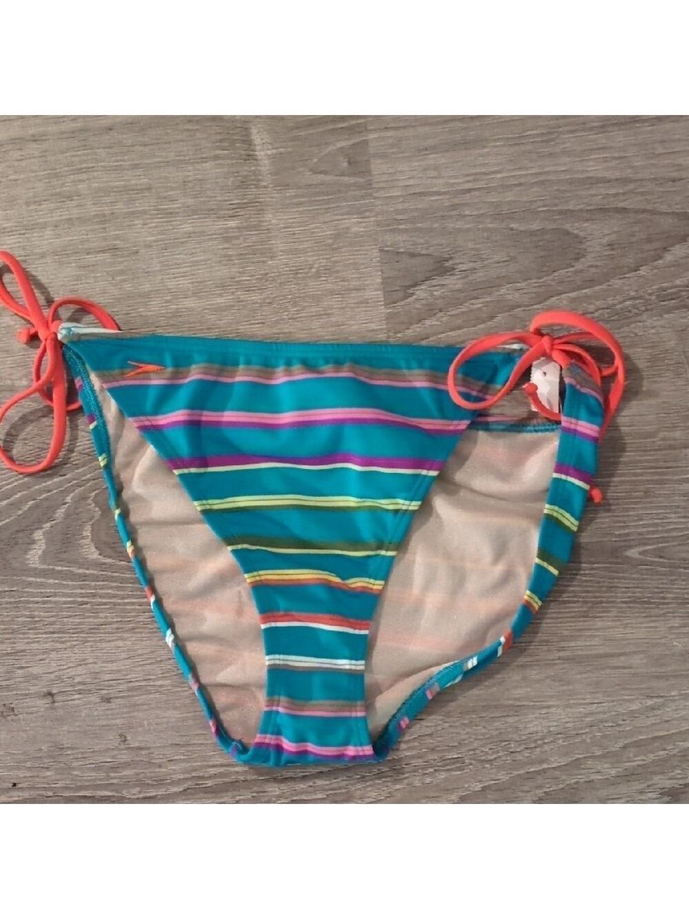 Speedo Striped Bikini Bottoms Size XL